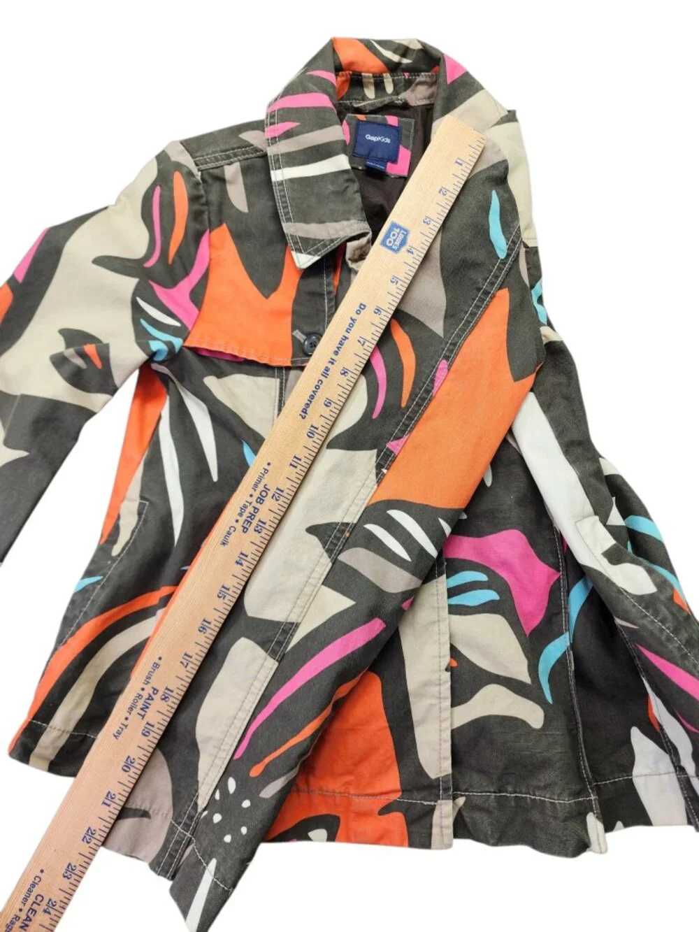 GapKids Multicolored Monarch Jacket Size 14-16 Button Up Lined